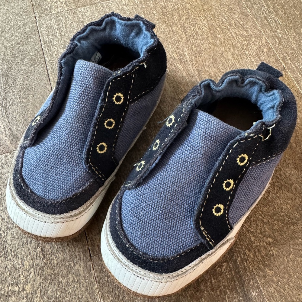 Robeez Soft Soles Blue Slip-On Shoes
